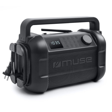 M-928 | Muse arbetsradio med bluetooth 20W med FM-radio, svart, produktbild (2)