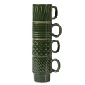 Sagaform Coffee & More Espressomugg 4 st 100 ml, mörkgrön