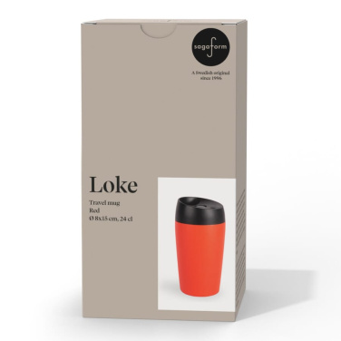Sagaform Loke resemugg med gummerad yta 240 ml, svart, produktbild (2)