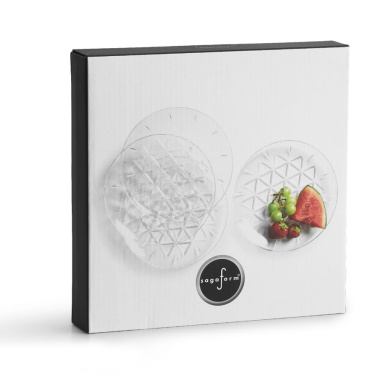 Sagaform Picnic liten tallrik 4-pack, transparent, produktbild (2)