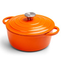 Orrefors Jernverk Stor Emaljerad Gryta 5L, orange