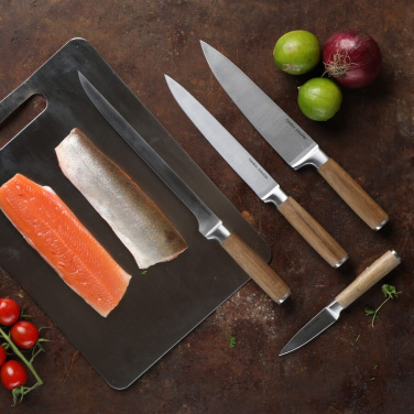 Orrefors Jernverk Kockkniv 8" Stål, trä, produktbild (2)