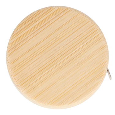 1M Måttband bambu, natur, produktbild (2)