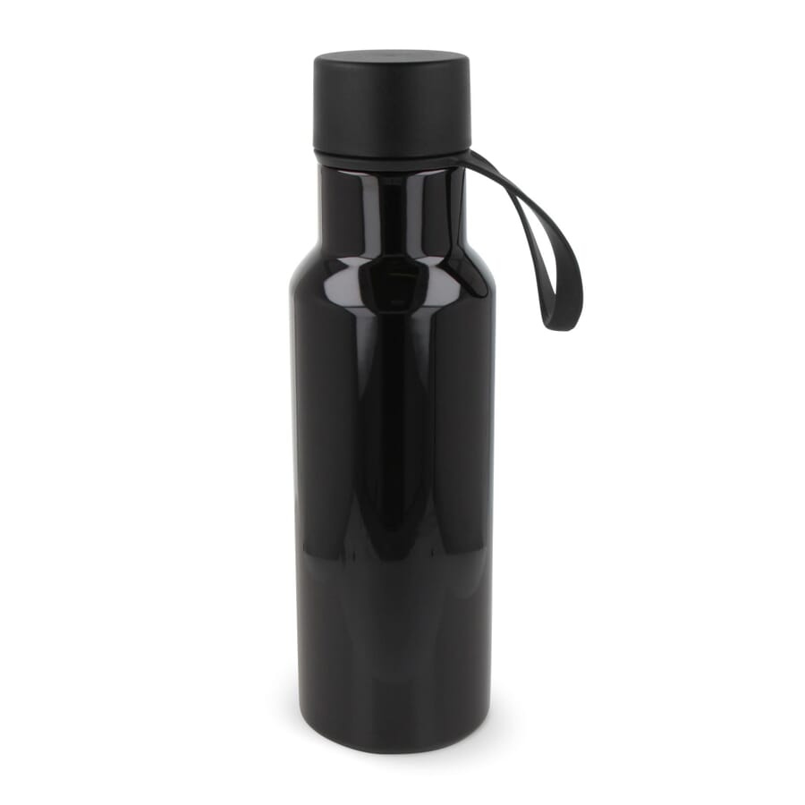 Vattenflaska Nouvel R-PET 600 ml, svart, produktbild (1)