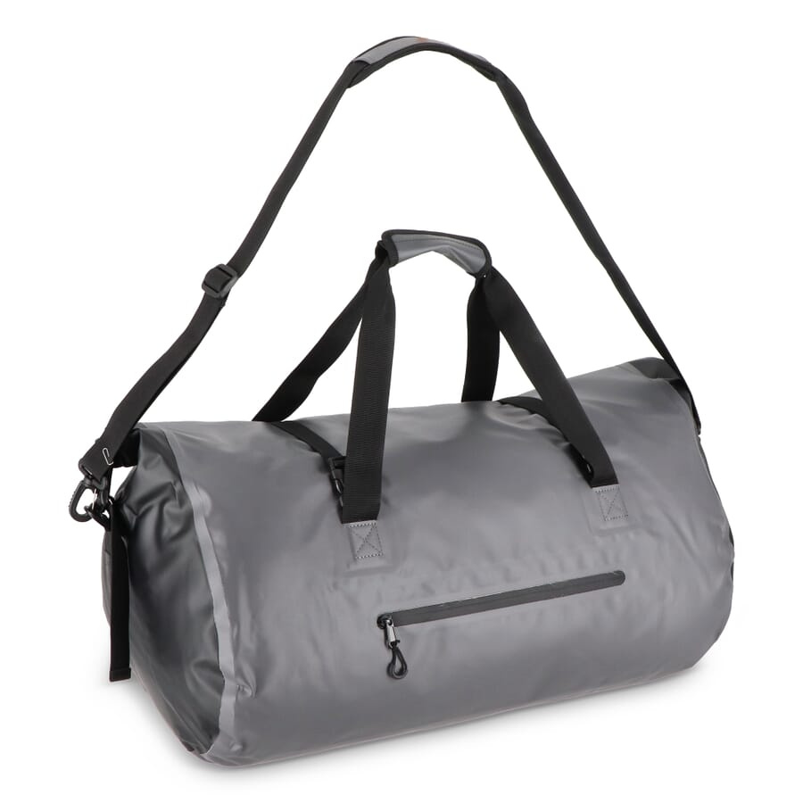 Vattentät duffel Adventure 60L IPX6, mörkgrå, produktbild (1)