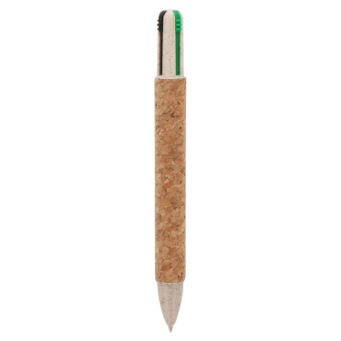 4-colour Ballpen Kork, natur, produktbild (2)