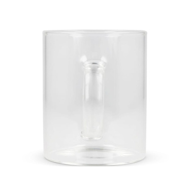 Kaffeglas med handtag Vardez 180 ml, transparent, produktbild (2)