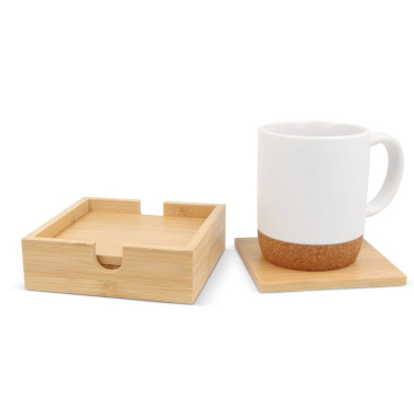 Underlägg i bambu (4 st), natur, produktbild (4)