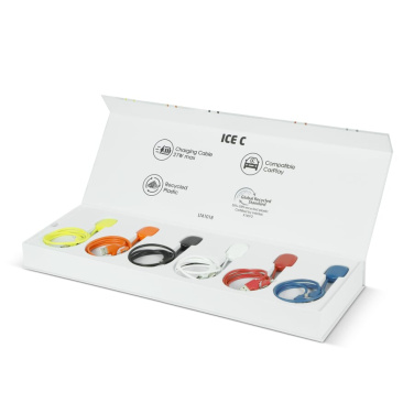 Xoopar Ice-C GRS Charging cable Presentationsförpackning, vit/transparent, produktbild (2)