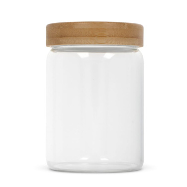 Behållare glas & bambu 900 ml, transparent, produktbild (3)