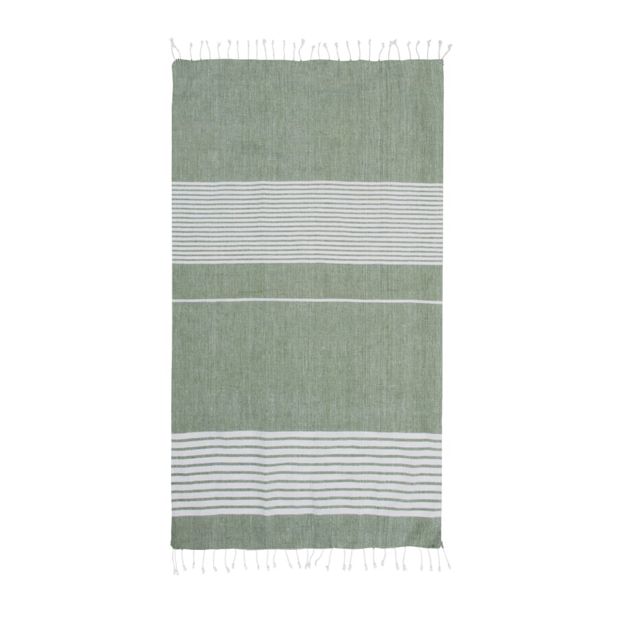 Sagaform Ella hamam 90x170 cm, grön, produktbild (1)