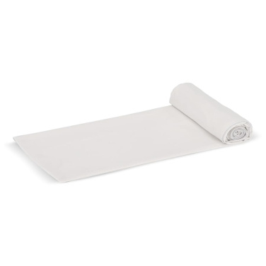 Snabbtorkande handduk R-PET 30 x 80 cm sublimering, vit / Grå, produktbild (3)