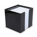 Kubblock 10x10x10 cm i kubbox med avdelningar, svart