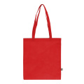 R-PET Carry bag non-woven long handles 38x42 cm 75g/m², röd