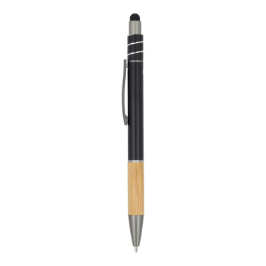 Fidget spinner-penna, svart, produktbild (4)