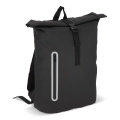 PU-belagd R-PET 600D rolltop-ryggsäck 20L, svart