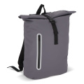 PU-belagd R-PET 600D rolltop-ryggsäck 20L, grå