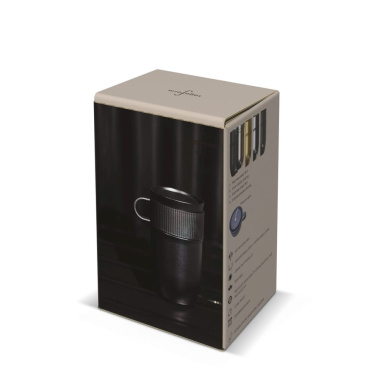 Sagaform Ted isolerad mugg, 280 ml, läckagesäker och tål maskindisk, svart, produktbild (3)