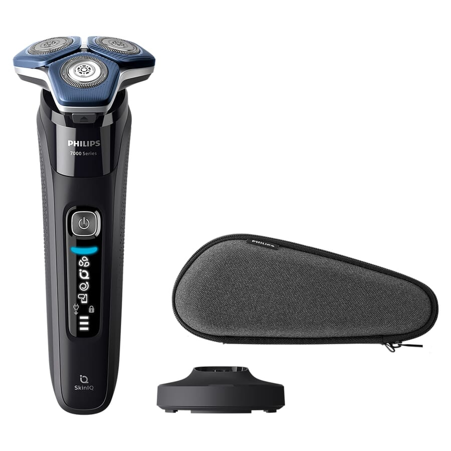 S7886|Philips Wet and Dry electric shaver, svart, produktbild (1)