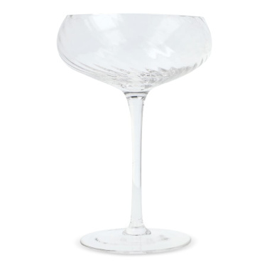 Byon Opacity set om 2 champagneglas med snyggt glasmönster 300 ml, transparent, produktbild (3)