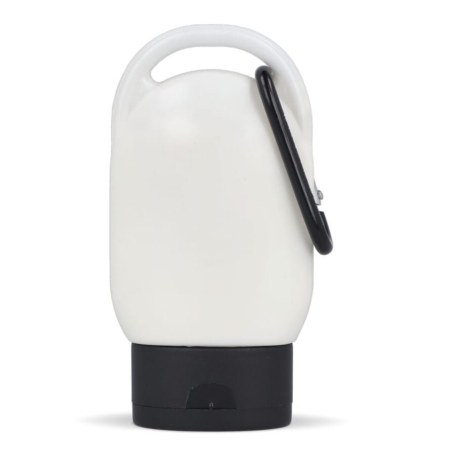 Solskyddslotion med karbinhake SPF30 återvunnet material 30 ml, svart, produktbild (1)