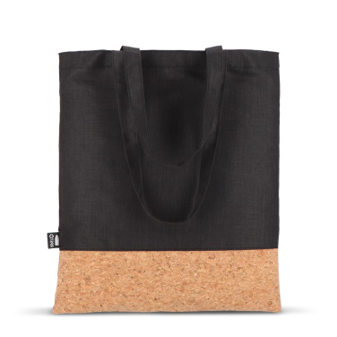 Bärkasse R-PET & kork 35 x 40 cm, svart, produktbild (2)