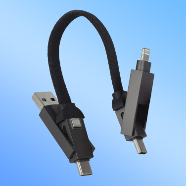 Multifunktionell 4-i-1-kabel Nyckelringsstorlek 60 W, svart, produktbild (2)
