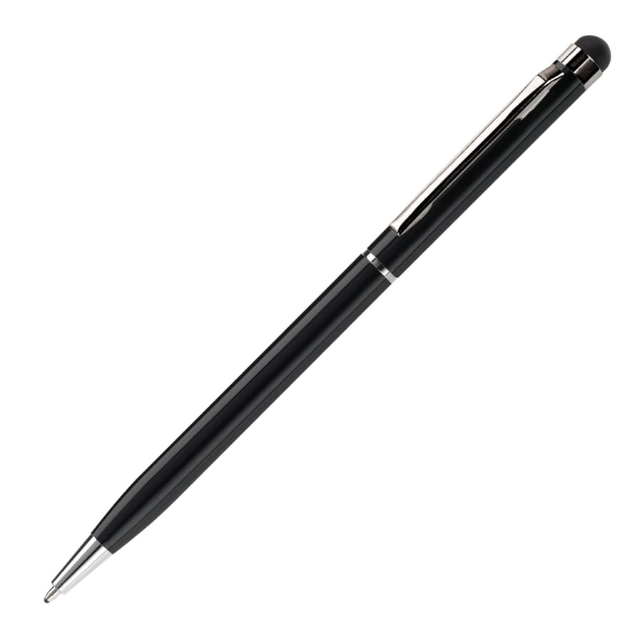 Touch Pen Slim Metal, svart, produktbild