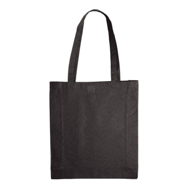 Axelremsväska bomull OEKO-TEX® 140g/m² 38x10x42 cm, svart, produktbild (2)