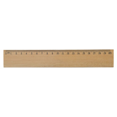 Linjal i trä 20 cm
