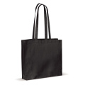 Axelremsväska bomull OEKO-TEX® 140g/m² 40x10x35 cm, svart