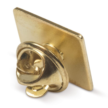 Metallpin 15x15 mm, guldsatin, produktbild (3)