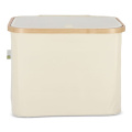 InSideOut hopfällbar korg med lock Sogne 40,5 x 33 x 30 cm rPET, ecru