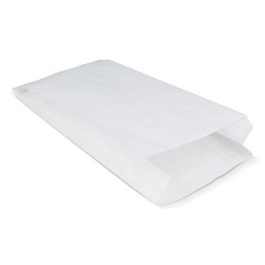 Papperspåse 50g/m² 15 x 7 x 36 cm, vit, produktbild (4)