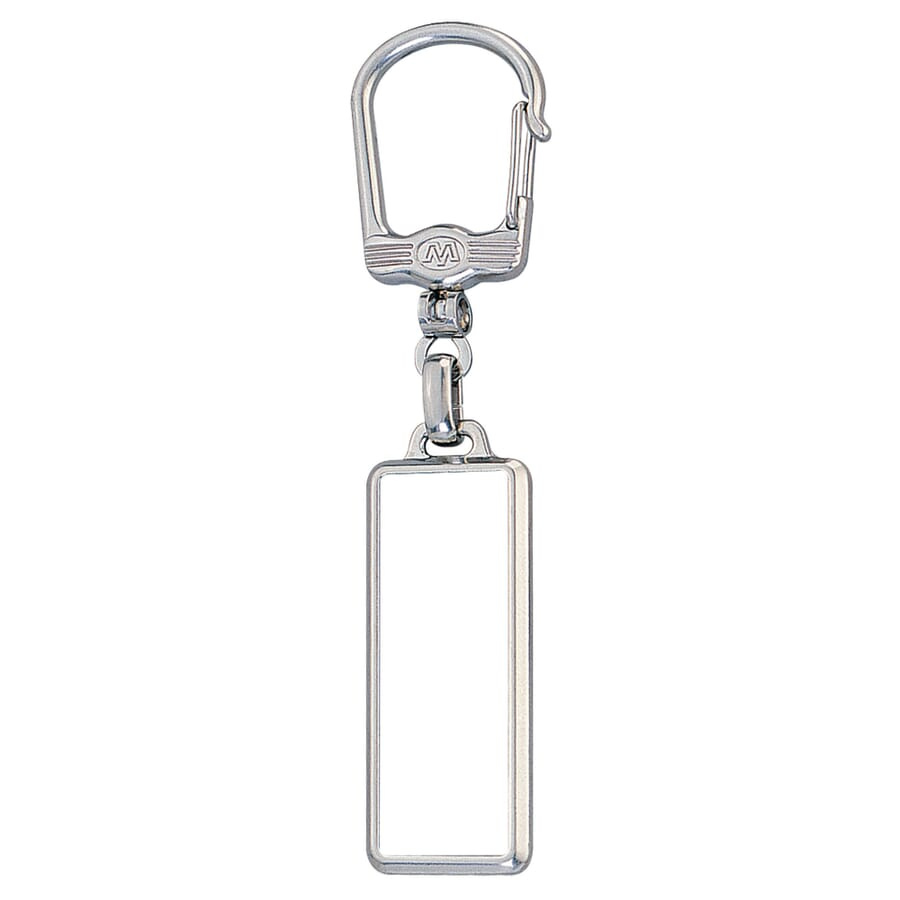 Nyckelring Metall, matt silver, produktbild