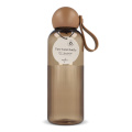 Sagaform Ture vattenflaska 600 ml, genomskinlig / Brun