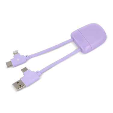 Xoopar ICE-B Multi-laddningskabel, lila, produktbild (4)