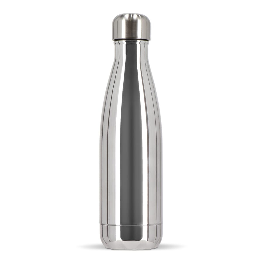 Sagaform Nils stålflaska Chrome 500 ml, krom, produktbild (1)
