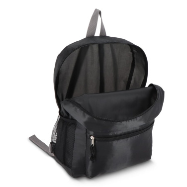 R-PET 190T Lätt ryggsäck 30,5 x 12,7 x 42 cm 16 L, svart, produktbild (4)