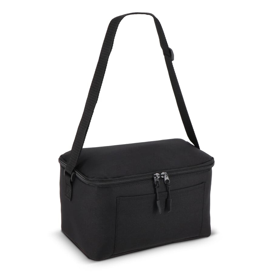 R-PET 600D 6-pack kylväskan 25 x 14,5 x 15,5 cm 5 L, svart, produktbild (1)