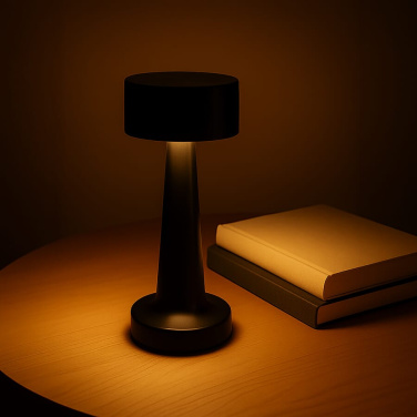Lumo Bordslampa med 3 ljuslägen och dimbar, svart, produktbild (2)