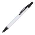 Bollpenna Alaska softtouch med stylus R-AL, vit