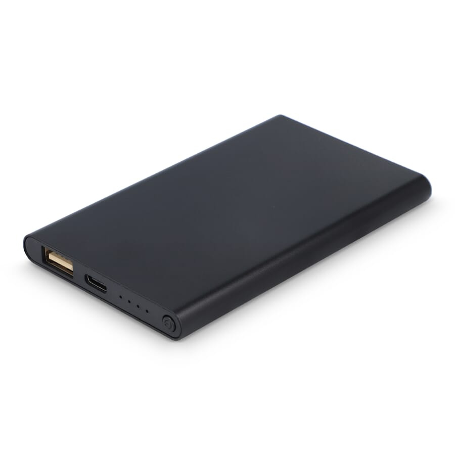 Enera Powerbank USB-C 4000 mAh R-AL, svart, produktbild (1)