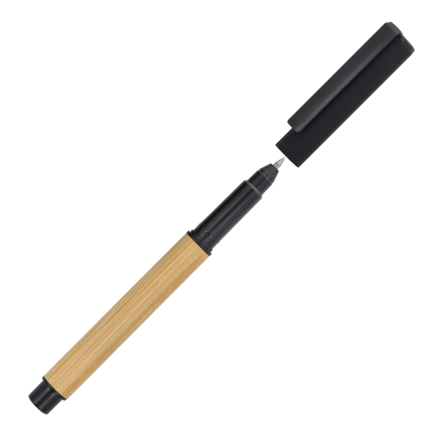 Rollerball bambu, svart, produktbild (1)