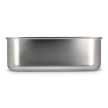 Lunchlåda i rostfritt stål med lock i bambu, silver, produktbild (4)