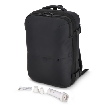 Dalston - PU-belagd Vakuumryggsäck 30 x 15 x 45 cm 20 l, svart, produktbild (4)