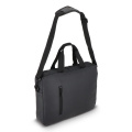SoMa Laptop Messenger Bag i PU, 28 x 38 x 5 cm, svart