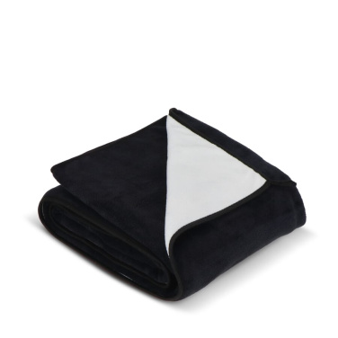 Filt i korallfleece 120x150 cm (500g/m²) sublimering, svart, produktbild (4)