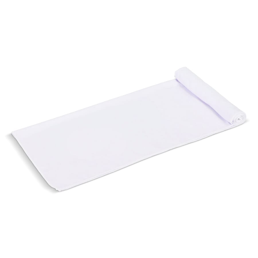 Snabbtorkande handduk 70 x 140 cm (200 g/m²) sublimering, vit, produktbild (1)