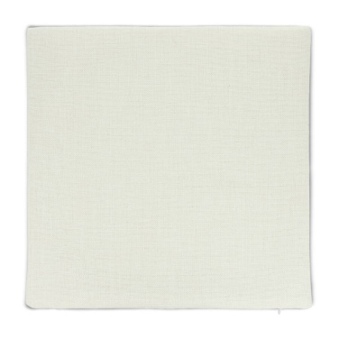 Kuddfodral i polylinne & kudde 40x40 cm sublimering, ecru, produktbild (3)